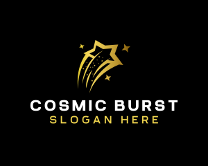 Cosmic Gold Star  logo design