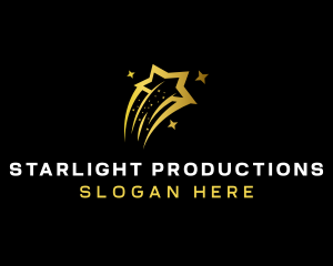 Showbiz - Cosmic Gold Star logo design