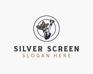 Shovel Flower Landscaping logo design