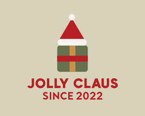 Santa - Christmas Hat Gift logo design