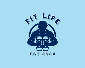 Bodybuilding Fitness Gym logo design