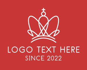 Lux - Cross Royal Crown logo design