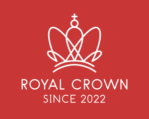 Cross Royal Crown  logo design