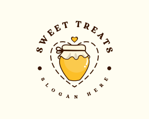 Honey Sweet Jar logo design