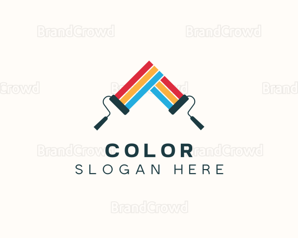 Paint Roller Renovation Logo