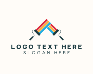 Paint - Paint Roller Renovation logo design