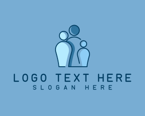 Social - People Family Community logo design