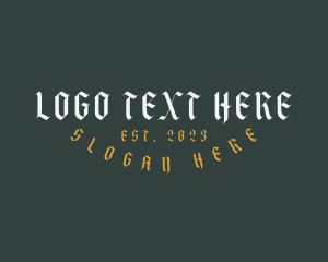 Wordmark - Generic Gothic Brand logo design