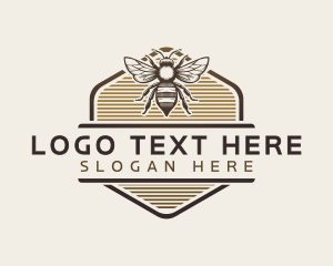 Wings - Bee Honey Farm logo design