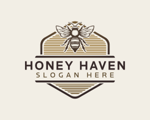 Bee Honey Farm  logo design