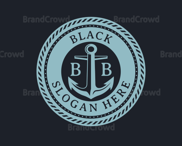 Nautical Anchor Marine Logo