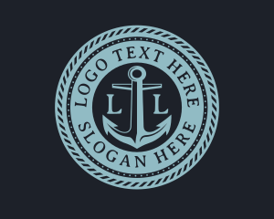 Maritime - Nautical Anchor Marine logo design