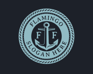 Maritime - Nautical Anchor Marine logo design