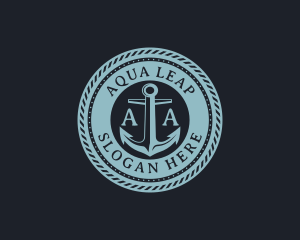 Nautical Anchor Marine logo design