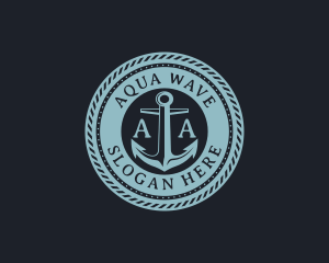 Nautical Anchor Marine logo design