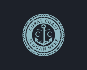 Nautical Anchor Marine logo design