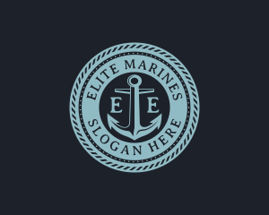 Nautical Anchor Marine logo design