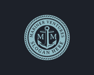 Nautical Anchor Marine logo design