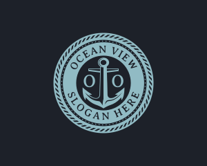 Nautical Anchor Marine logo design