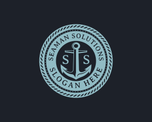 Nautical Anchor Marine logo design