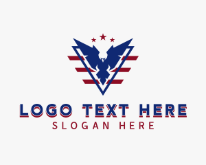 Military - Veteran Military Eagle logo design