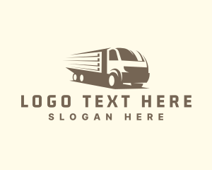 Freight Truck - Transportation Truck Delivery logo design