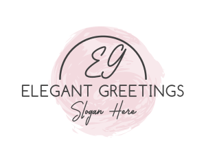 Elegant Feminine Watercolor logo design