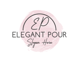 Elegant Feminine Watercolor logo design