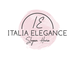 Elegant Feminine Watercolor logo design