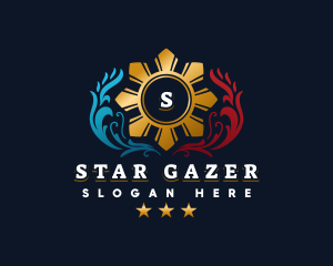 Filipino Sun stars logo design