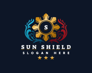 Filipino Sun stars logo design