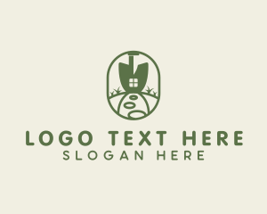 Plant - Home Shovel Lawn logo design