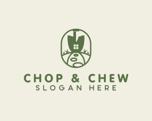 Home Shovel Lawn Logo