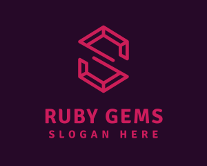 Ruby - Modern Letter S Ruby logo design