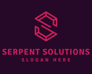 Modern Letter S Ruby logo design