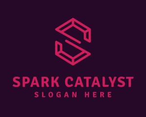 Modern Letter S Ruby logo design