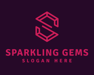 Modern Letter S Ruby logo design