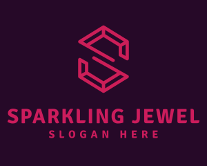 Modern Letter S Ruby logo design