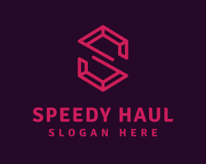 Modern Letter S Ruby logo design