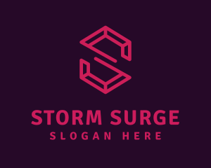 Modern Letter S Ruby logo design