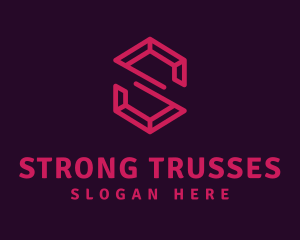 Modern Letter S Ruby logo design