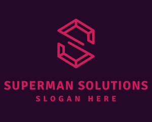 Modern Letter S Ruby logo design