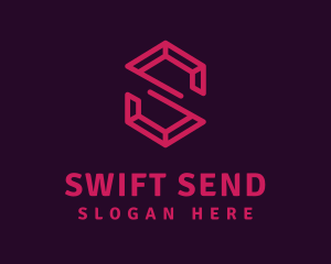 Modern Letter S Ruby logo design