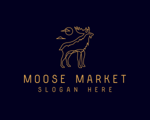 Moose Wild Safari logo design