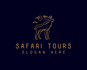 Moose Wild Safari logo design