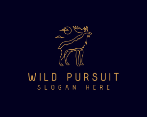 Moose Wild Safari logo design