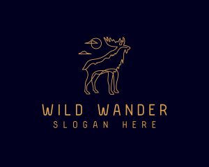 Moose Wild Safari logo design