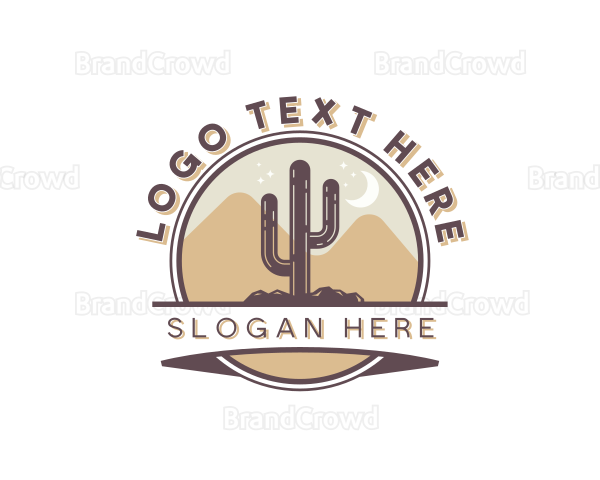 Cactus Desert Hiking Logo