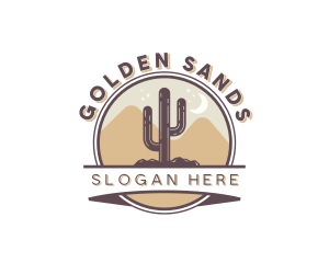 Cactus Desert Hiking logo design