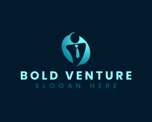 Venture - Businessman Human Employee logo design